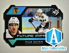 2020-21 UD Extended Series UD3 #43 Pius Suter /1000 Chicago Blackhawks RC
